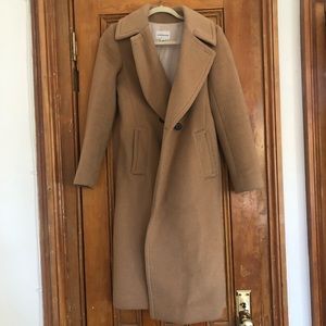Club Monaco Long Camel Coat, XS